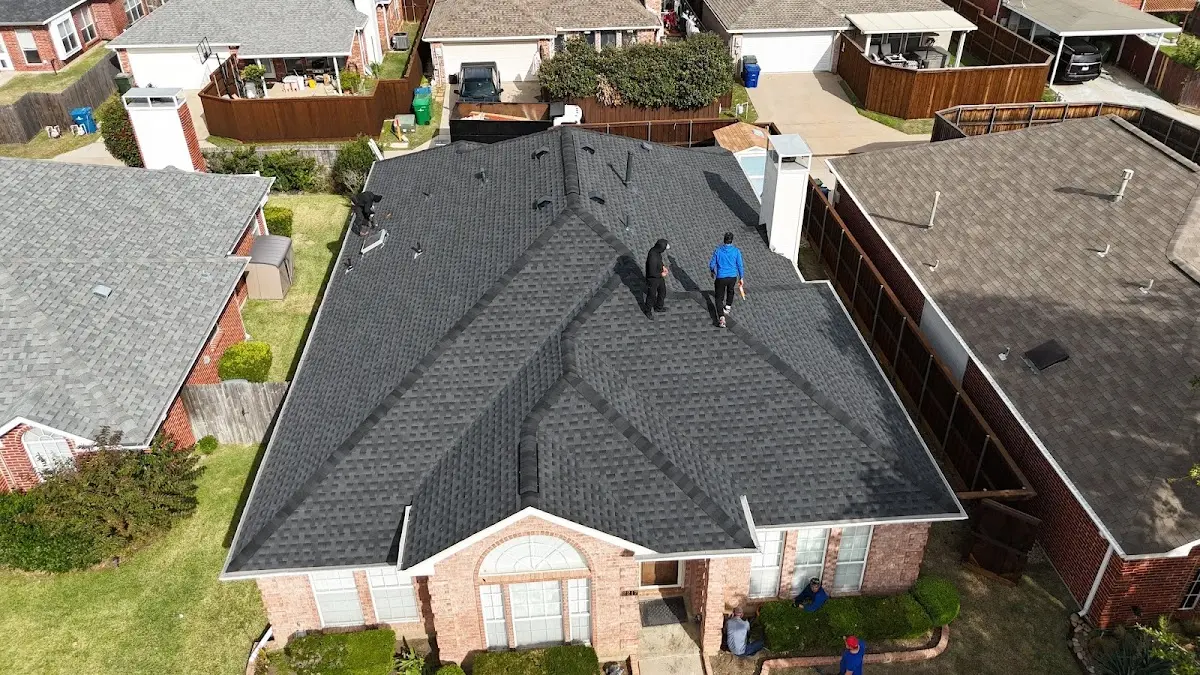 Slate & Tile Roof Repair work in progress on a Leesylvania property